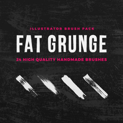 Fat Grunge – Illustrator Brush Pack